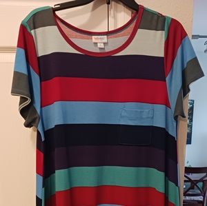 LuLaRoe sriped Karlie dress